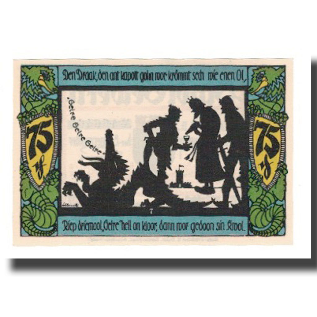 Banknote, Germany, Geldern Stadt, 75 Pfennig, personnage 6, 1921, 1921-11-04