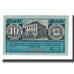 Billet, Allemagne, Goch Stadt, 10 Pfennig, batiment 1, 1921, 1921-01-01, SUP