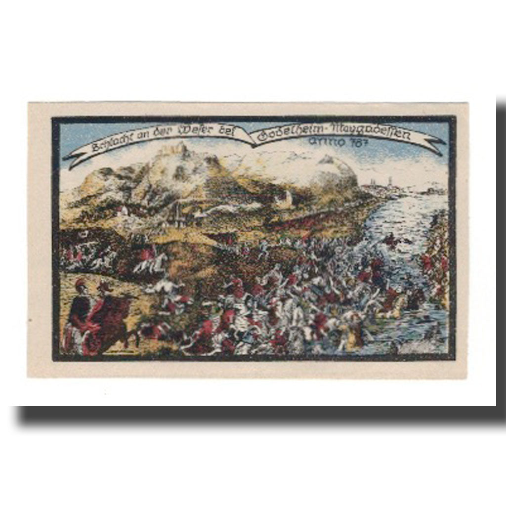 Banknote, Germany, Godelheim Gemeinde, 1 Mark, paysage 2, 1922, 1922-02-01