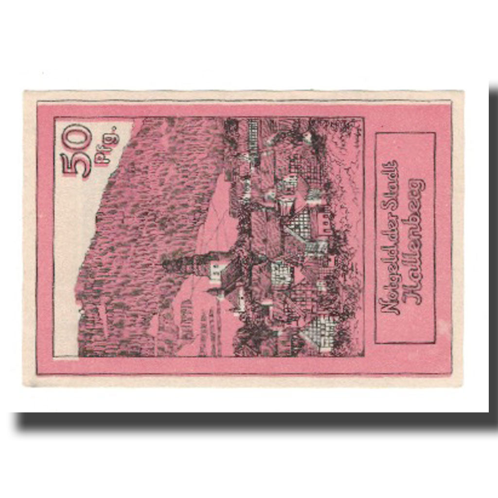 Banknote, Germany, Hallenberg Stadt, 50 Pfennig, paysage, 1921, 1921-08-01