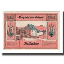 Banknote, Germany, Hallenberg Stadt, 1 Mark, personnage, 1921, 1921-08-01