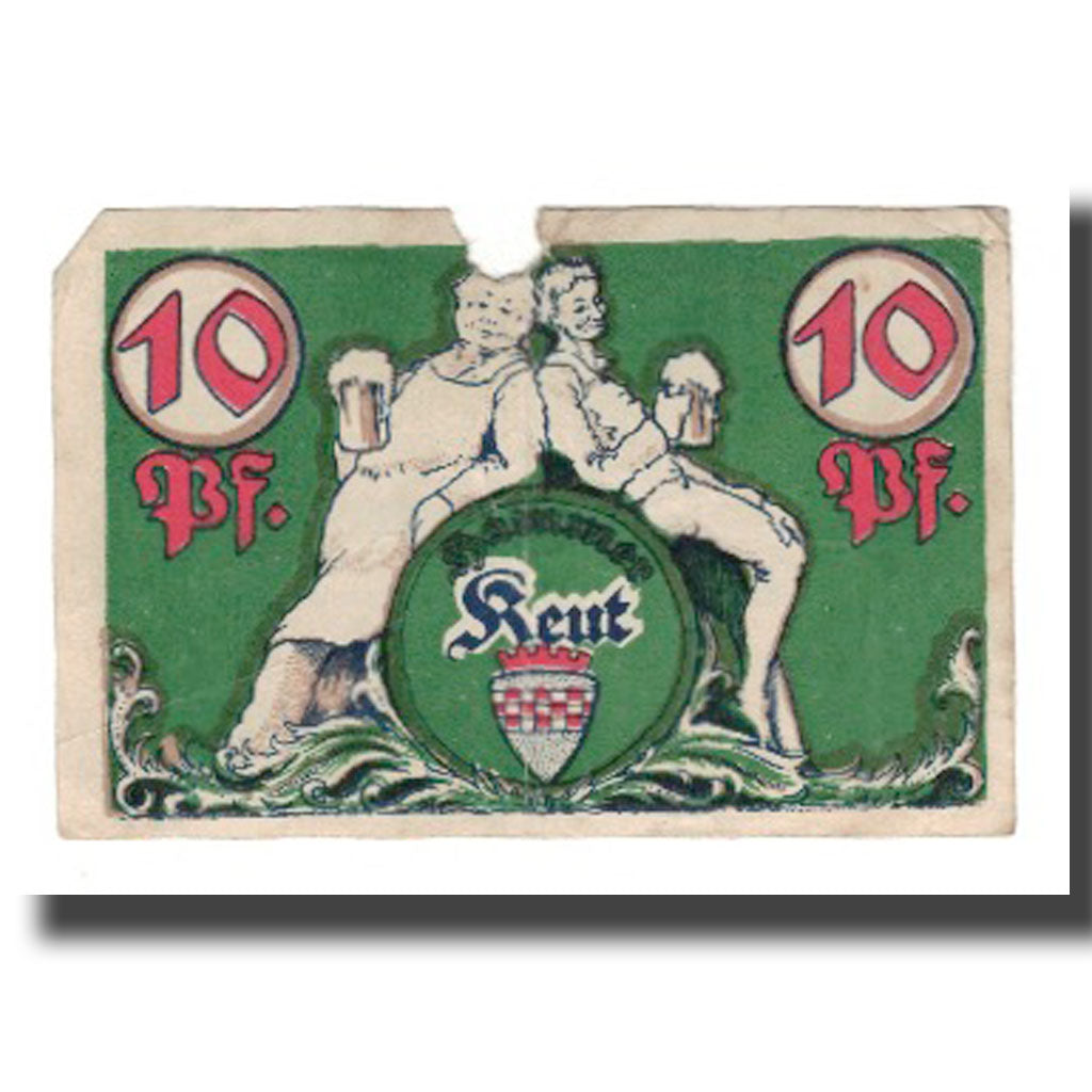 Banknote, Germany, Hamm Stadt, 10 Pfennig, personnage, 1921, 1921-10-01