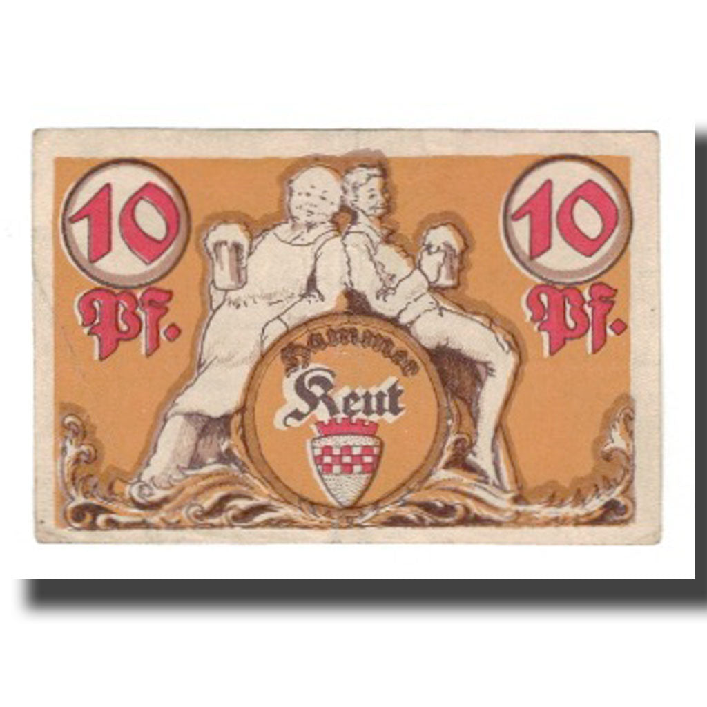 Banknote, Germany, Hamm Stadt, 10 Pfennig, personnage 1, 1921, 1921-10-01
