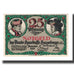 Banknot, Niemcy, Hausberge a. Weser Amtssparkasse, 25 Pfennig, paysage, 1921