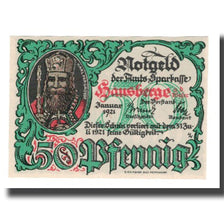 Banknote, Germany, Hausberge a. Weser Amtssparkasse, 50 Pfennig, personnage 1