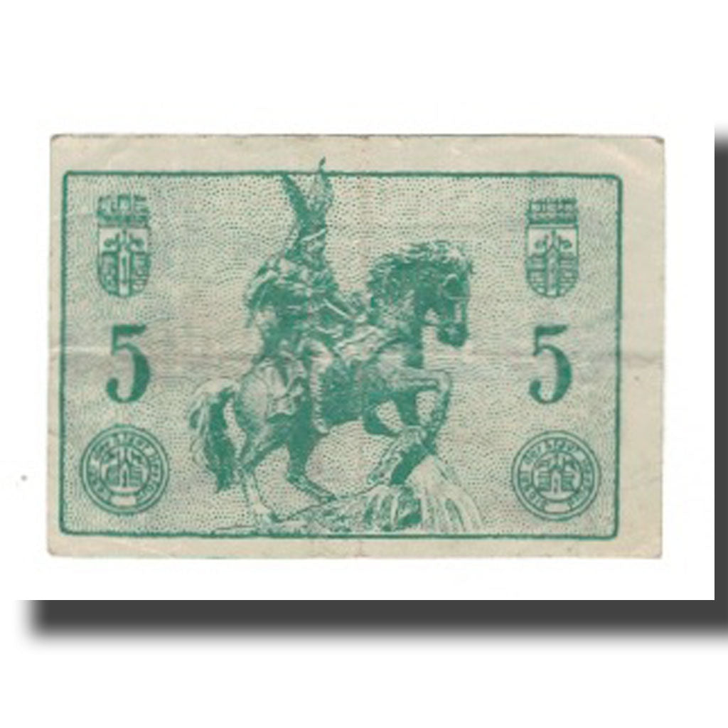 Geldschein, Deutschland, Herford Stadt, 5 Pfennig, personnage, 1920, 1920-03-04