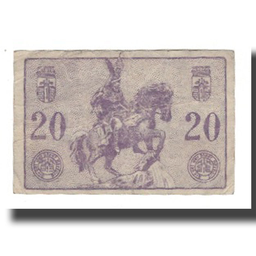 Geldschein, Deutschland, Herford Stadt, 20 Pfennig, personnage, 1920