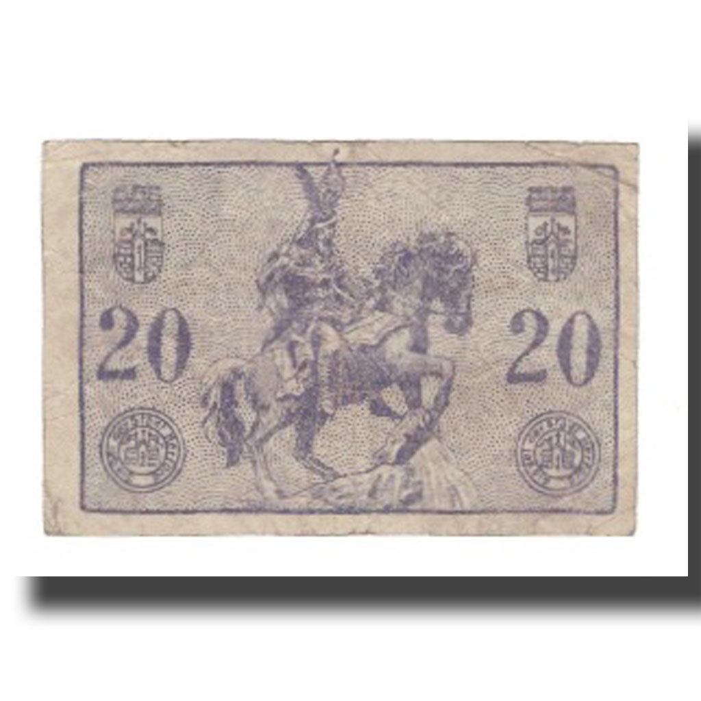 Geldschein, Deutschland, Herford Stadt, 20 Pfennig, personnage 1, 1920