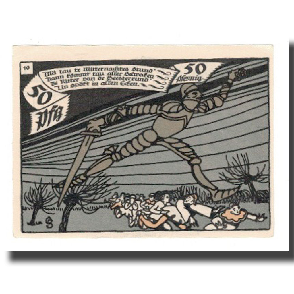 Geldschein, Deutschland, Herne Stadt, 50 Pfennig, personnage 6, 1921