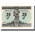 Banknote, Germany, Herne Stadt, 25 Pfennig, paysage, 1921, 1921-07-01