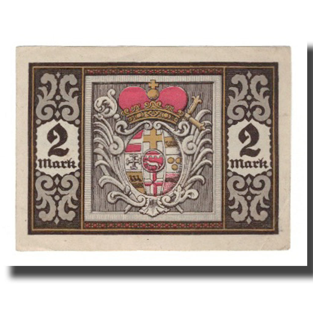 Banknote, Germany, Herstelle Gemeinde, 2 Mark, Blason, 1922, 1922-03-01