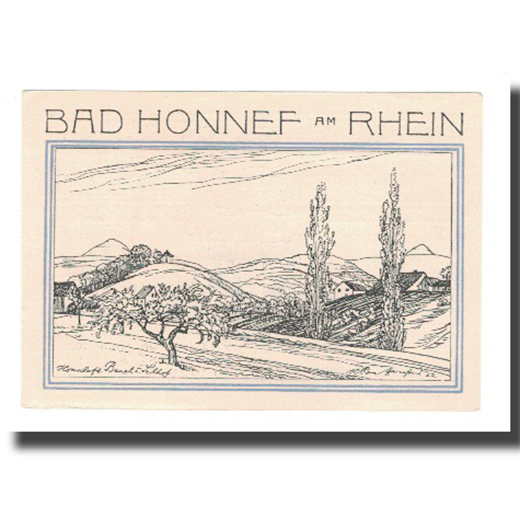 Banknot, Niemcy, Honnef a. Rhein Verkehrsvereine Bad Honnef Rhöndorf, 50