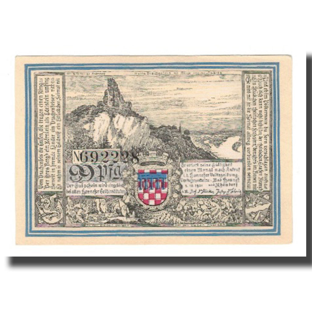 Geldschein, Deutschland, Honnef a. Rhein Verkehrsvereine Bad Honnef Rhöndorf