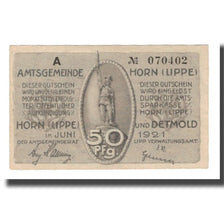 Banconote, Germania, Horn Amtsgemeinde, 50 Pfennig, personnage 6, 1921