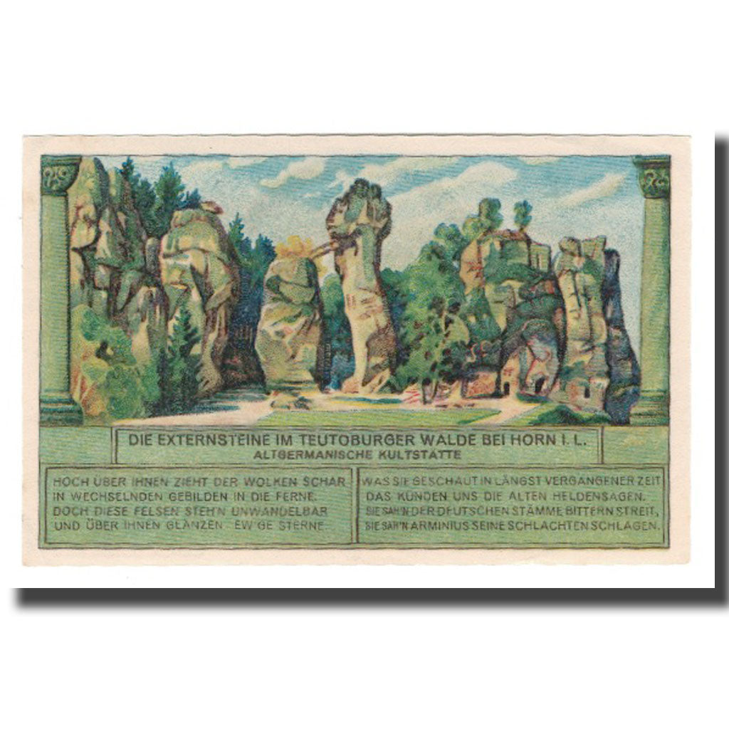 Banconote, Germania, Horn Amtsgemeinde, 1 Mark, paysage, 1921, 1921-12-31, SPL-