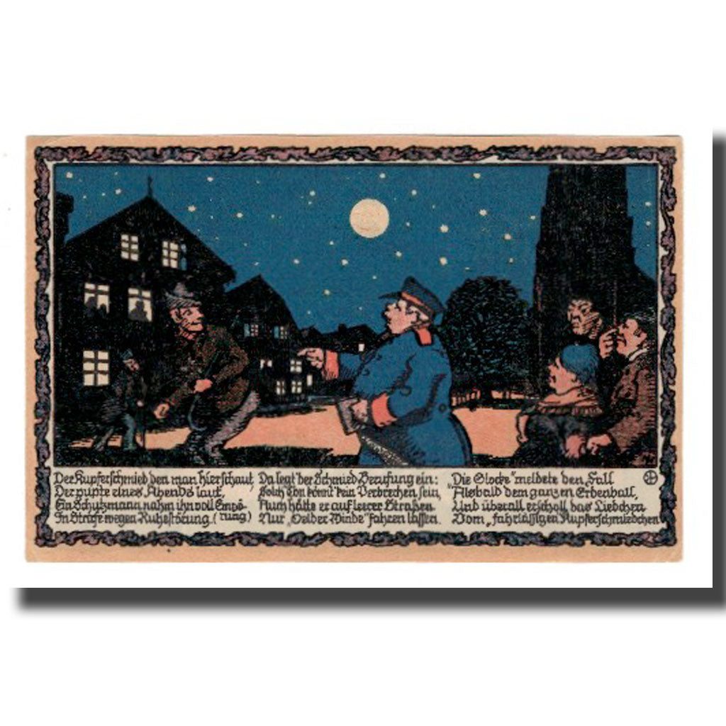 Geldschein, Deutschland, Oelde Stadt, 5 Mark, personnage 1, 1921, 1921-07-01