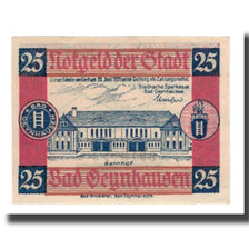 Billete, Alemania, Oeynhausen, Bad Städtische Sparkasse, 25 Pfennig, carte