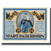 Nota, Alemanha, Paderborn Stadt, 2 Mark, Portes, 1921, 1921-11-10, AU(55-58)