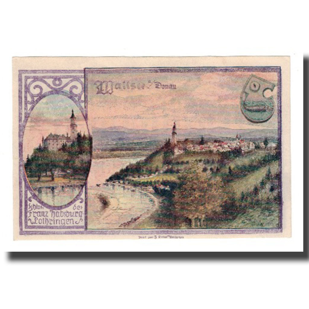 Banknote, Austria, Wallsee N.Ö. Gemeinde, 120 Heller, paysage 1, 1920