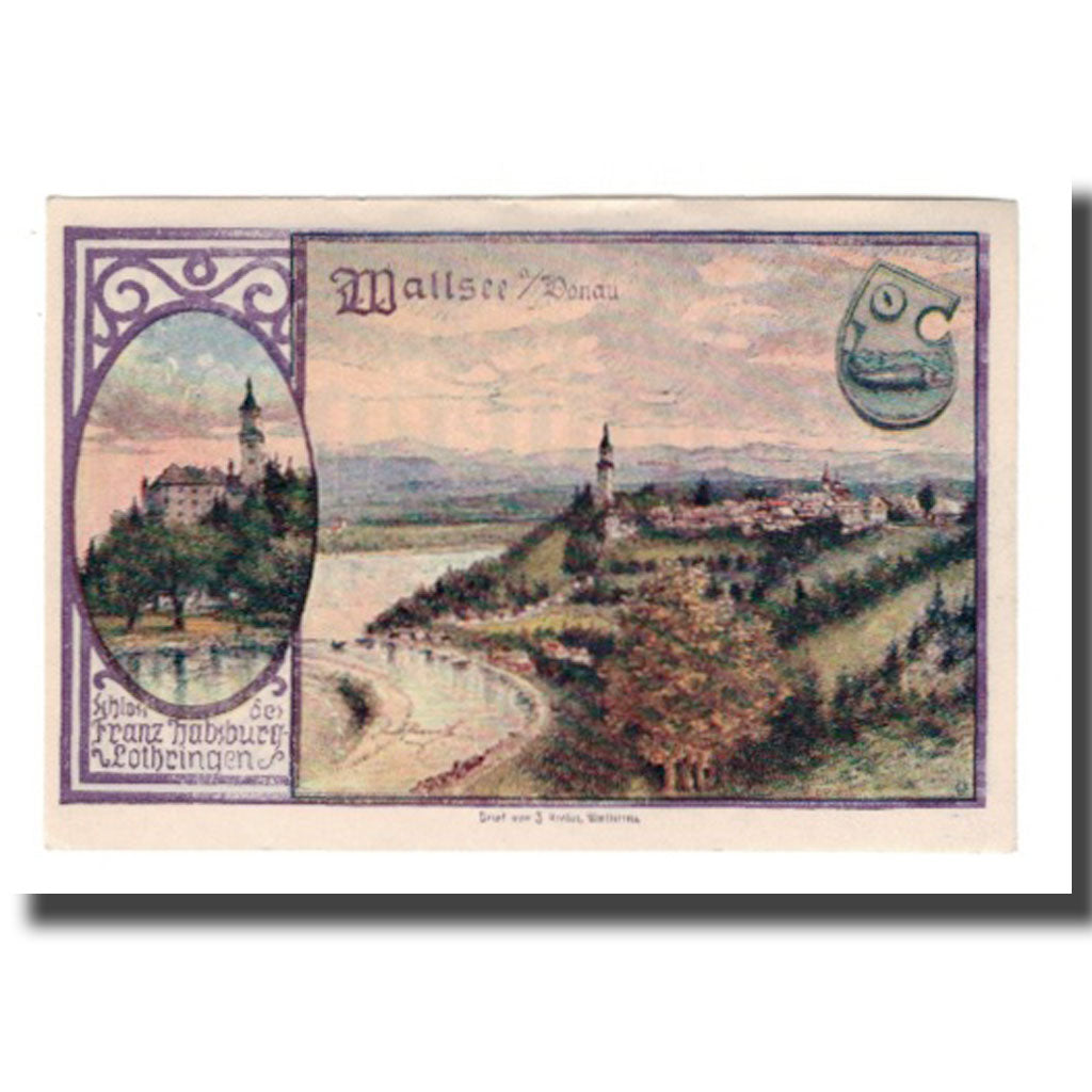 Banknot, Austria, Wallsee N.Ö. Gemeinde, 120 Heller, paysage 2, 1920