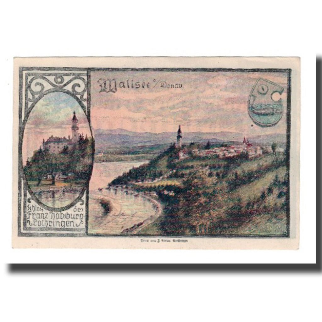 Banknot, Austria, Wallsee N.Ö. Gemeinde, 180 Heller, paysage 1, 1920