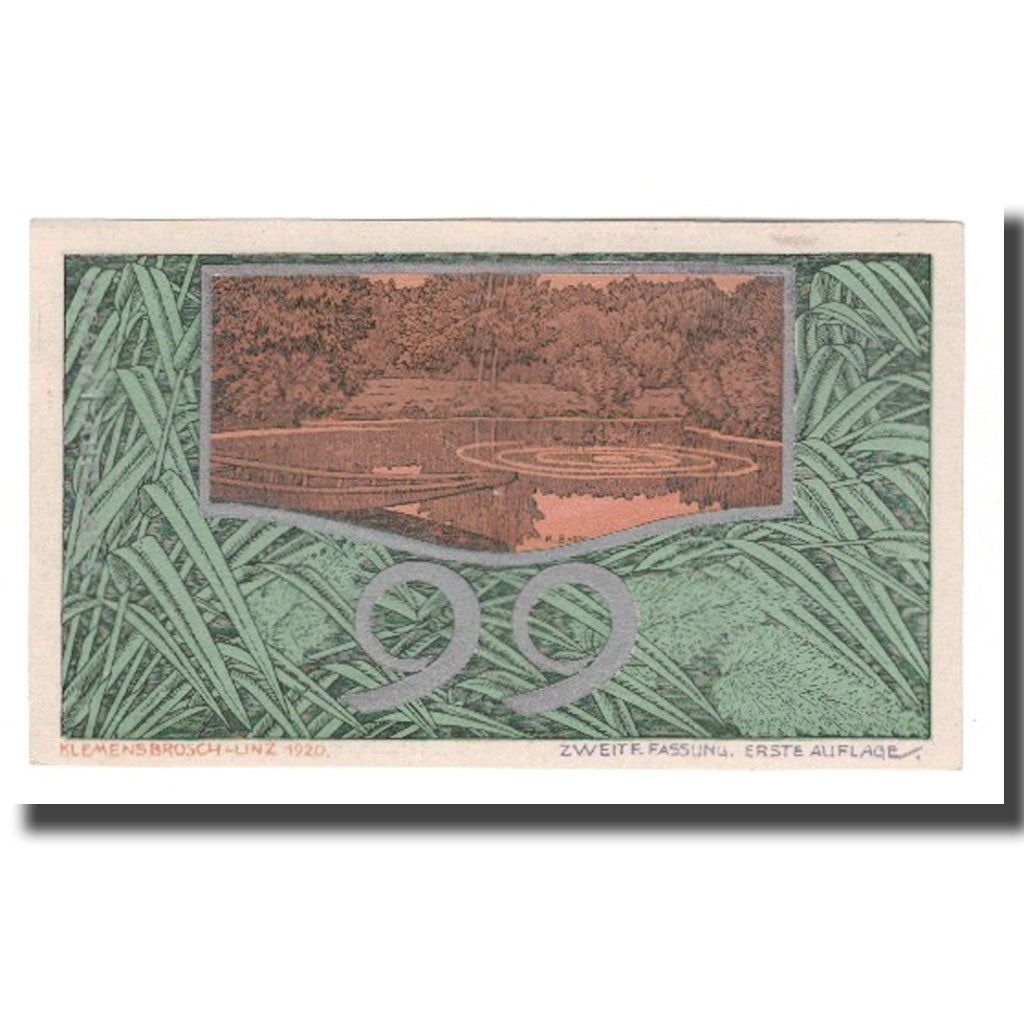 Billet, Autriche, St. Georgen an der Gusen O.Ö. Gemeinde, 99 Heller, paysage 3