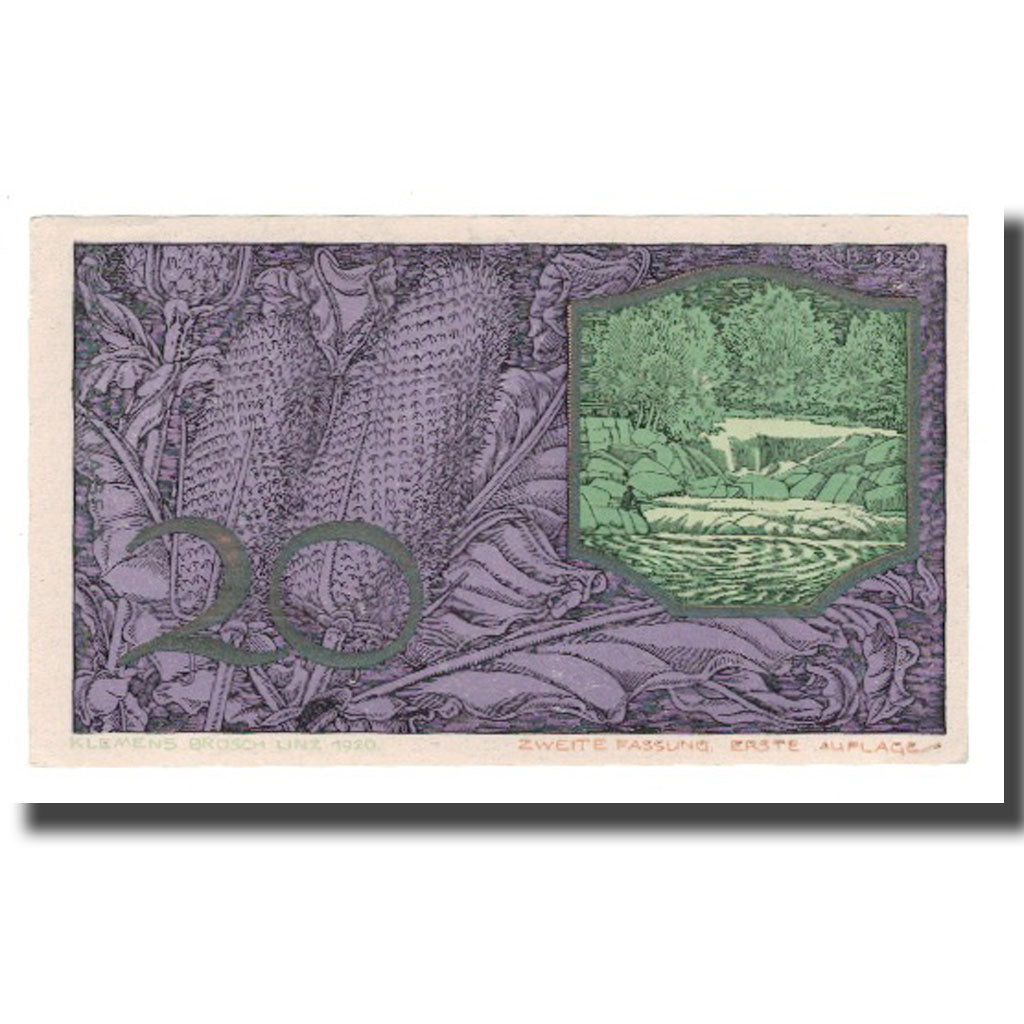 Banknot, Austria, St. Georgen an der Gusen O.Ö. Gemeinde, 20 Heller, paysage 1