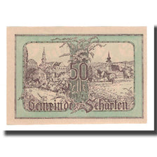 Nota, Áustria, Scharten O.Ö. Gemeinde, 50 Heller, Texte, 1920, 1920-05-02