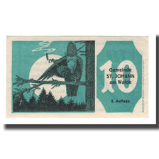 Banknote, Austria, St. Johann am Walde O.Ö. Gemeinde, 10 Heller, Texte, 1921