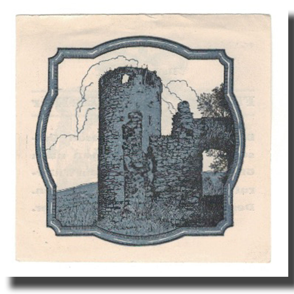 Geldschein, Österreich, Schwanenstadt O.Ö. Stadtgemeinde, 50 Heller, Ruines 1