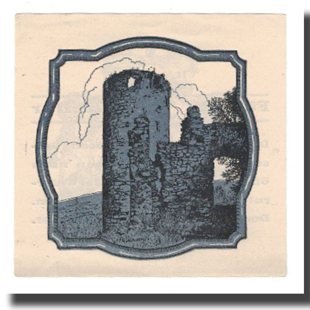 Banknot, Austria, Schwanenstadt O.Ö. Stadtgemeinde, 50 Heller, Ruines 2, 1920