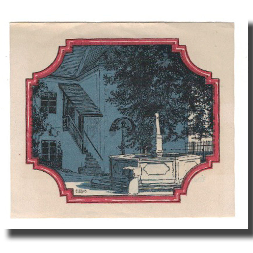Geldschein, Österreich, Waxenberg O.Ö. Gemeinde, 80 Heller, fontaine, 1920