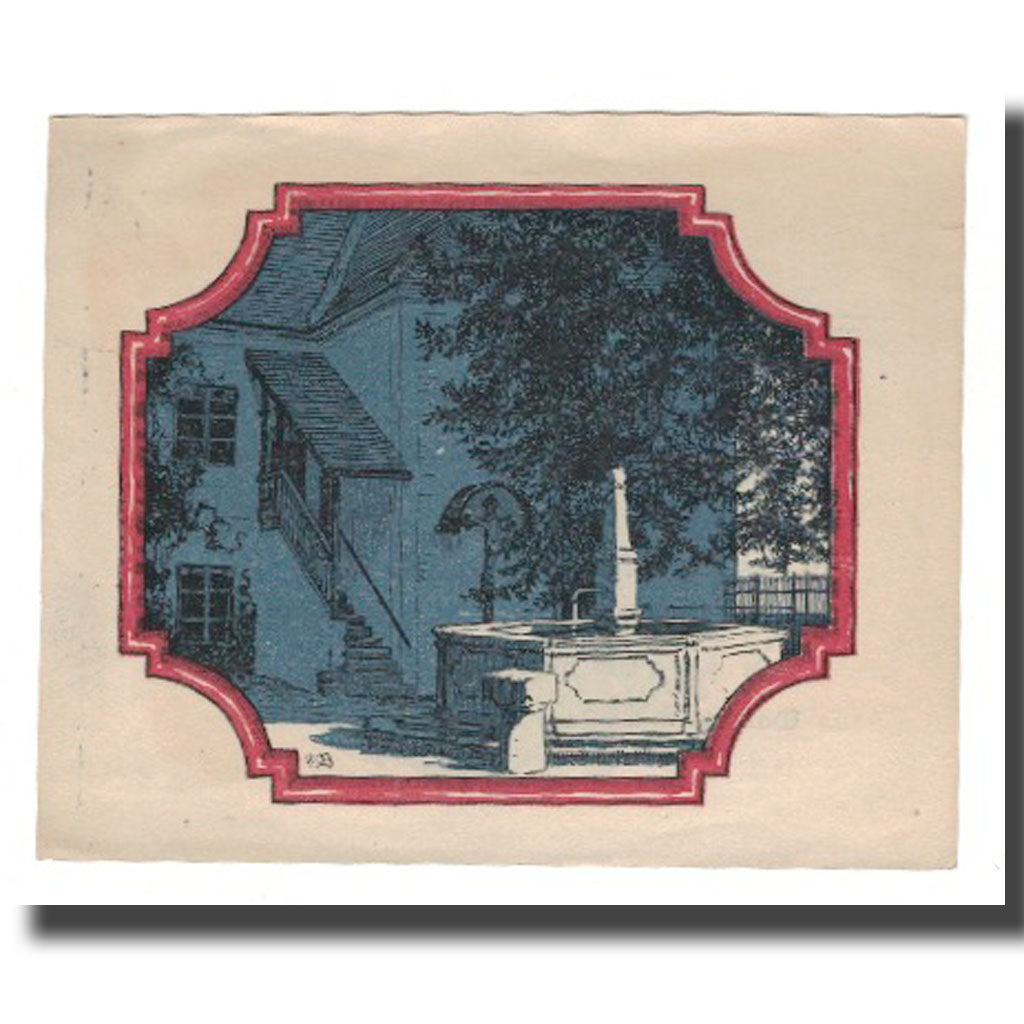 Nota, Áustria, Waxenberg O.Ö. Gemeinde, 80 Heller, Fontaine 1, 1920