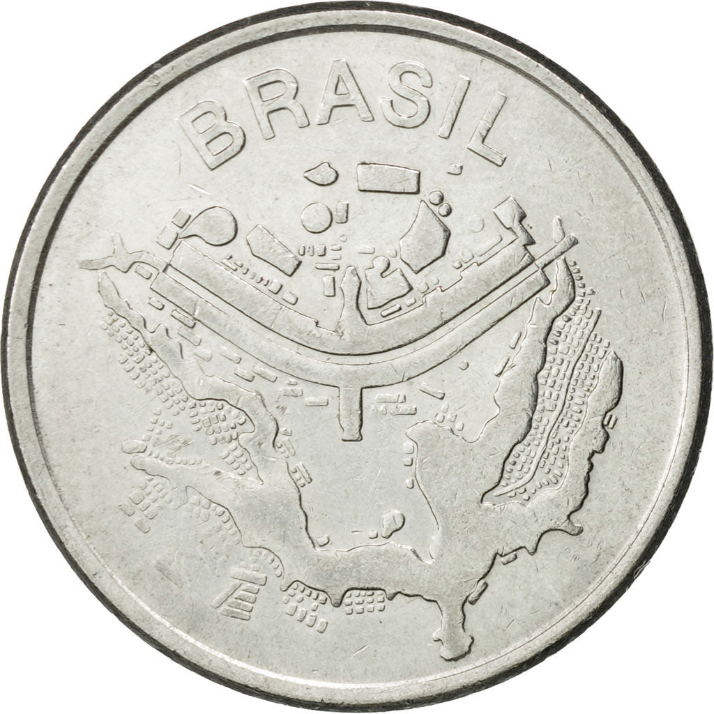 Munten, Brazilië, 50 Cruzeiros, 1982, ZF, Stainless Steel, KM:594.1