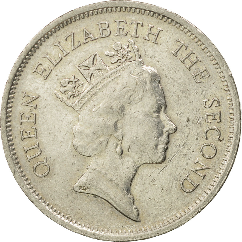 Moneda, Hong Kong, Elizabeth II, Dollar, 1988, BC+, Cobre - níquel, KM:63