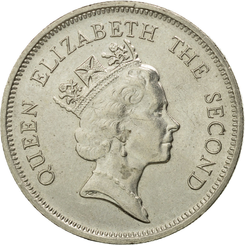 Moneda, Hong Kong, Elizabeth II, Dollar, 1989, BC+, Cobre - níquel, KM:63