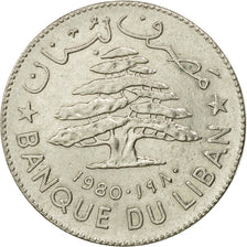 Monnaie, Lebanon, Livre, 1980, TB+, Nickel, KM:30