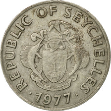 Coin, Seychelles, 50 Cents, 1977, British Royal Mint, VF(30-35), Copper-nickel