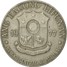 Moneta, Filippine, Piso, 1977, MB+, Rame-nichel, KM:209.1