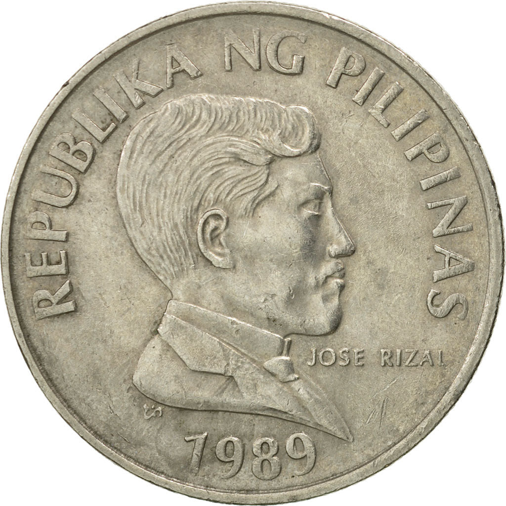 Coin, Philippines, Piso, 1989, VF(30-35), Copper-nickel, KM:243.1