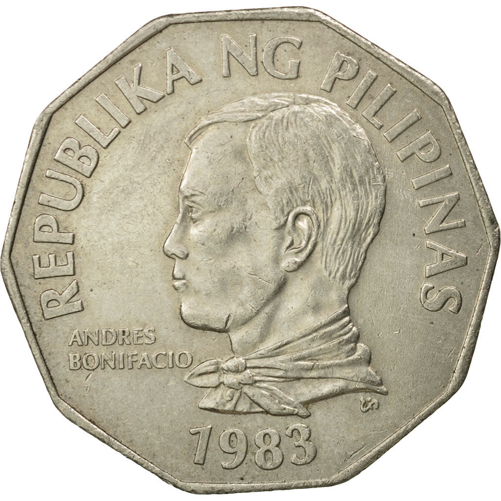 Moneta, Filippine, 2 Piso, 1983, MB+, Rame-nichel, KM:244
