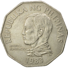 Moneta, Filippine, 2 Piso, 1983, MB+, Rame-nichel, KM:244