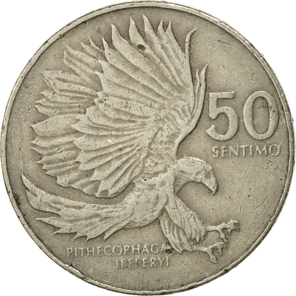 Moneta, Filippine, 50 Sentimos, 1984, MB+, Rame-nichel, KM:242.1