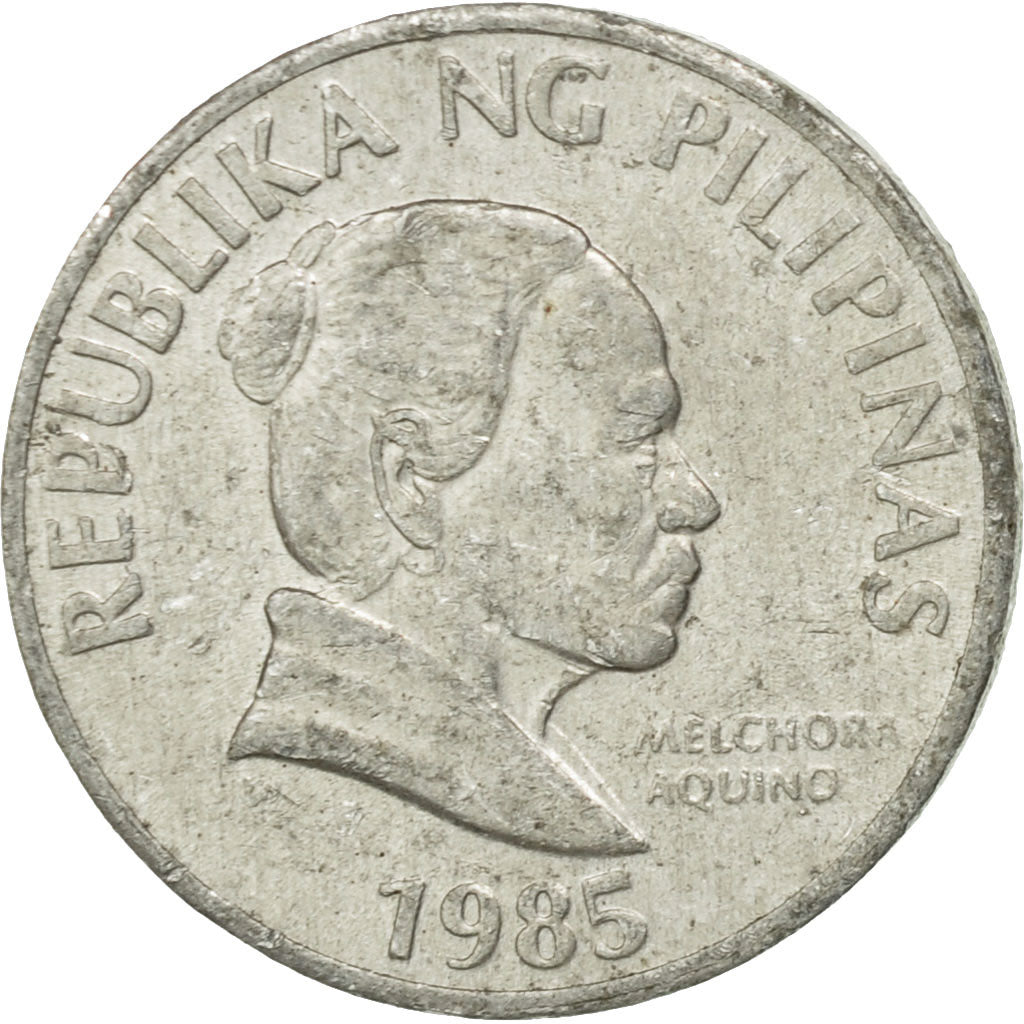 Münze, Philippinen, 5 Sentimos, 1985, S+, Aluminium, KM:239