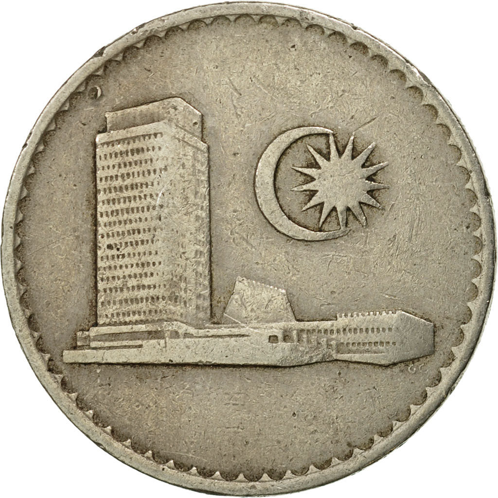 Moneda, Malasia, 20 Sen, 1967, Franklin Mint, BC+, Cobre - níquel, KM:4