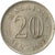 Moneda, Malasia, 20 Sen, 1982, Franklin Mint, BC+, Cobre - níquel, KM:4