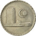 Moneda, Malasia, 50 Sen, 1988, Franklin Mint, BC+, Cobre - níquel, KM:5.3