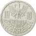 Moneta, Austria, 10 Groschen, 1991, Vienna, MB+, Alluminio, KM:2878
