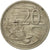 Moneda, Australia, Elizabeth II, 20 Cents, 1974, Melbourne, BC+, Cobre -