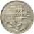 Munten, Australië, Elizabeth II, 20 Cents, 1976, Melbourne, FR+, Copper-nickel